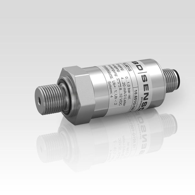 OEM-Druckmessumformer für Niederdruck; allgemeine Industrieapplikationen; ISO 4400 Stecker; G 1/4"-Anschluss
