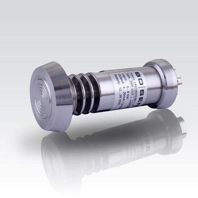 Druckmessumformer DMP 331P Industrie-Druckmessumformer; hygienegerechte Prozessanschlüsse; CIP / SIP-Reinigung bis 150 °C; vakuumfest