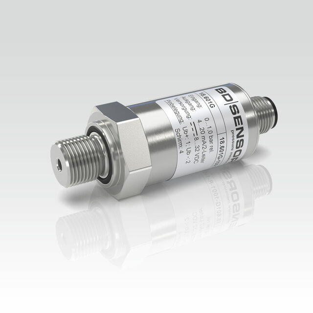 OEM Drucksensor 18.601G OEM-Druckmessumformer für Niederdruck; allgemeine Industrieapplikationen; ISO 4400 Stecker; G 1/4"-Anschluss