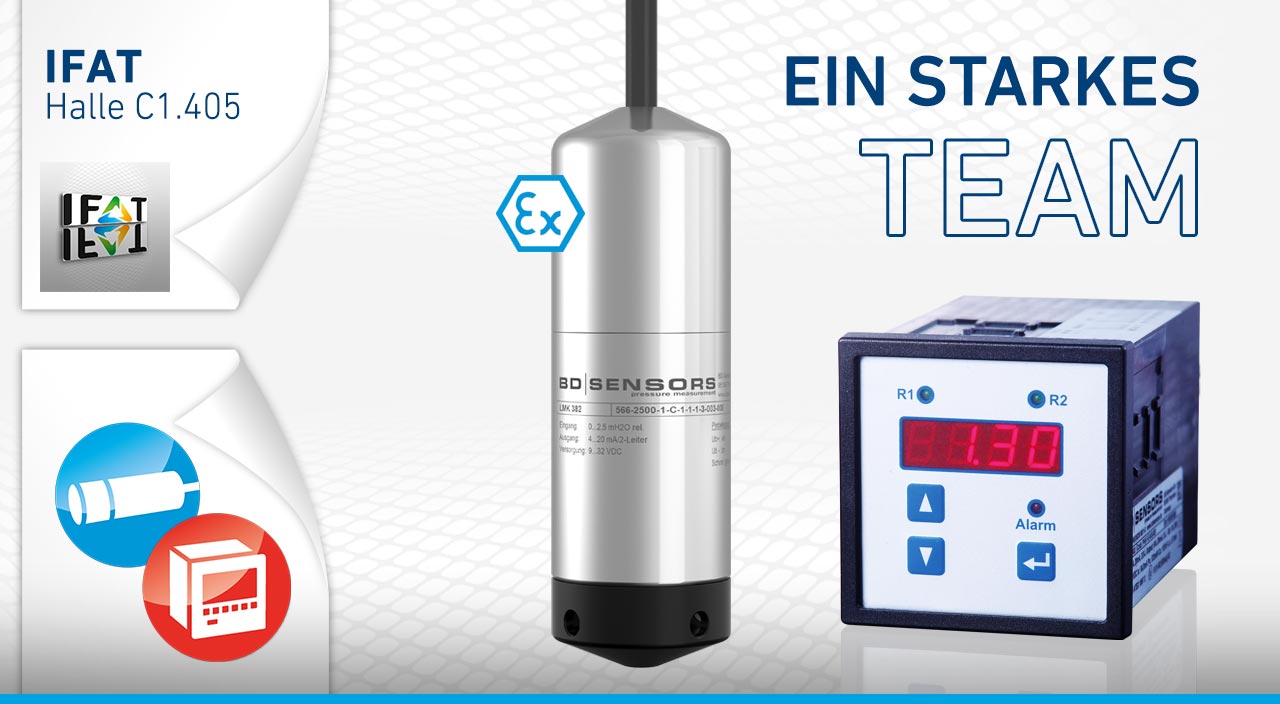 Füllstandsüberwachung mit Tauchsonde und Anzeigeeinheit